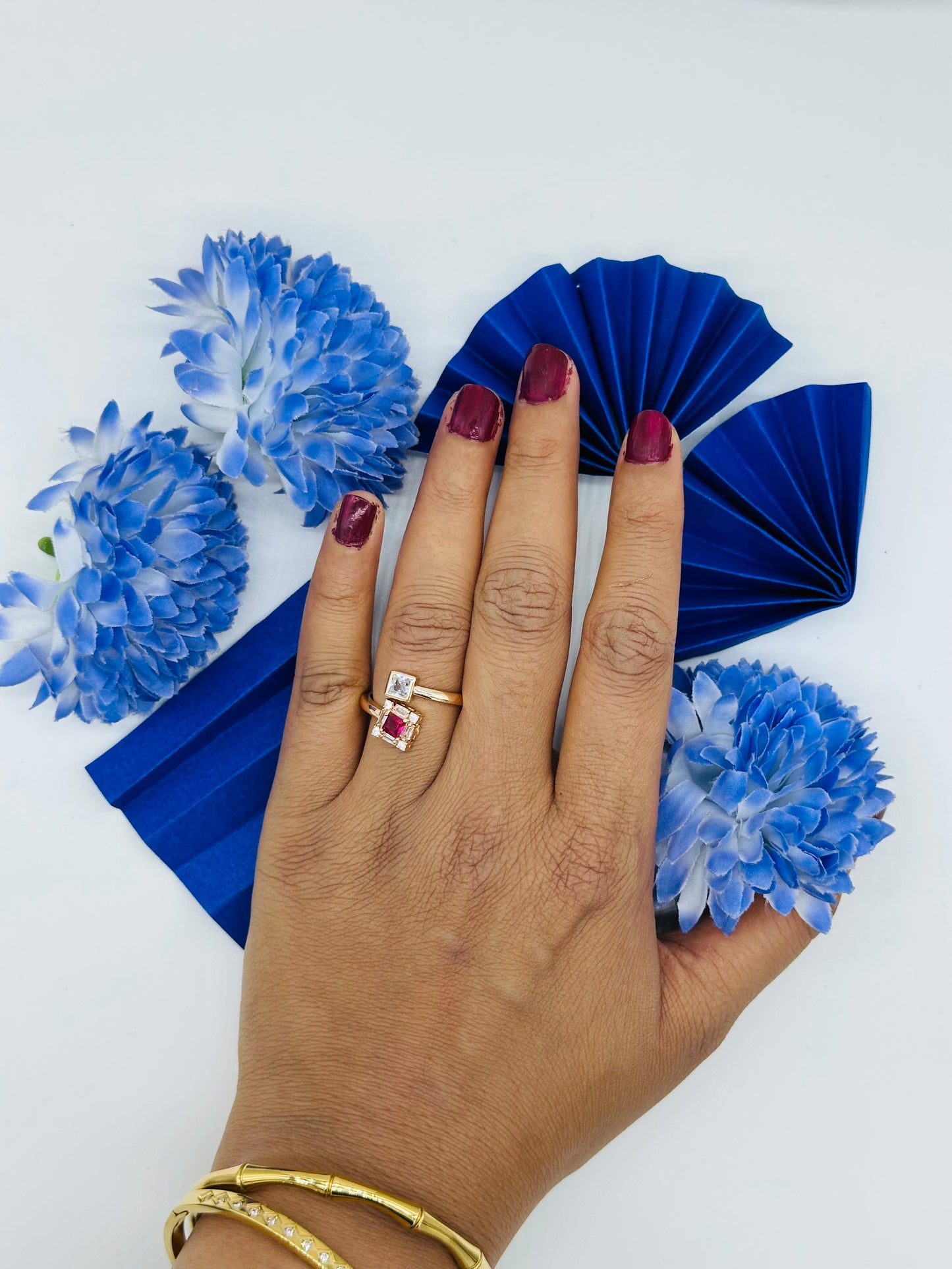 Ruby Square Ring