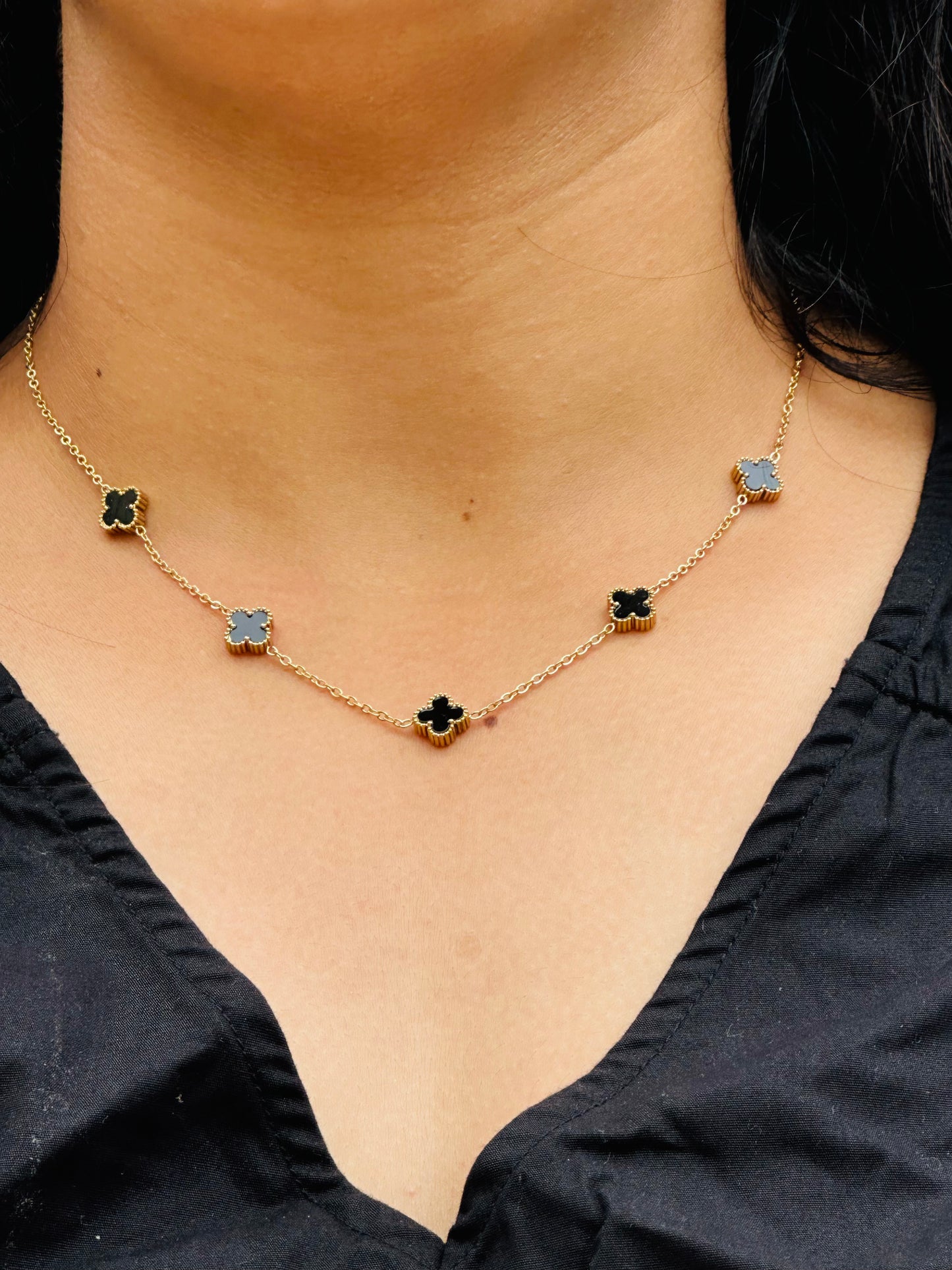 Black & White Club Necklace