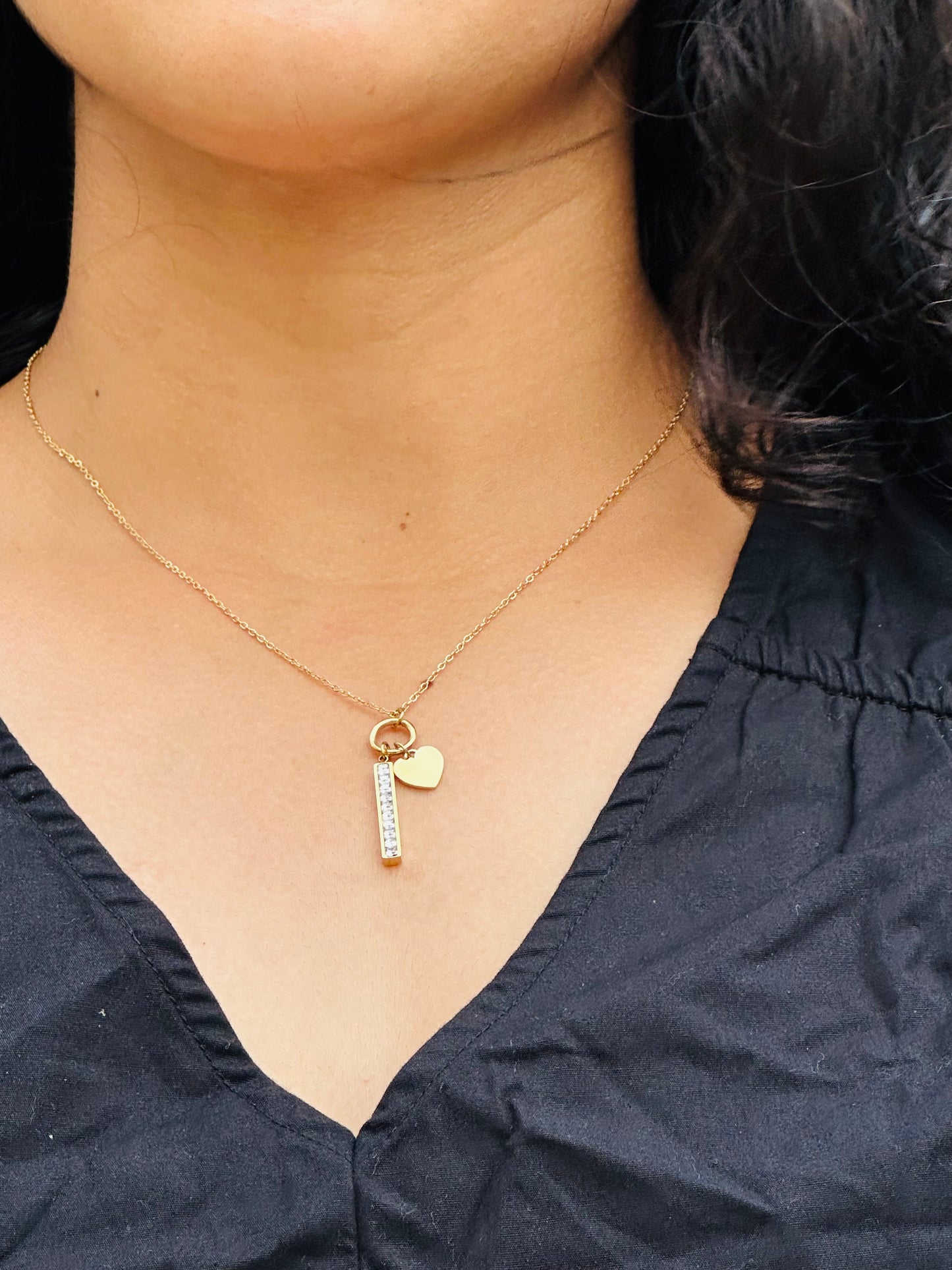 Diamond Bar Necklace