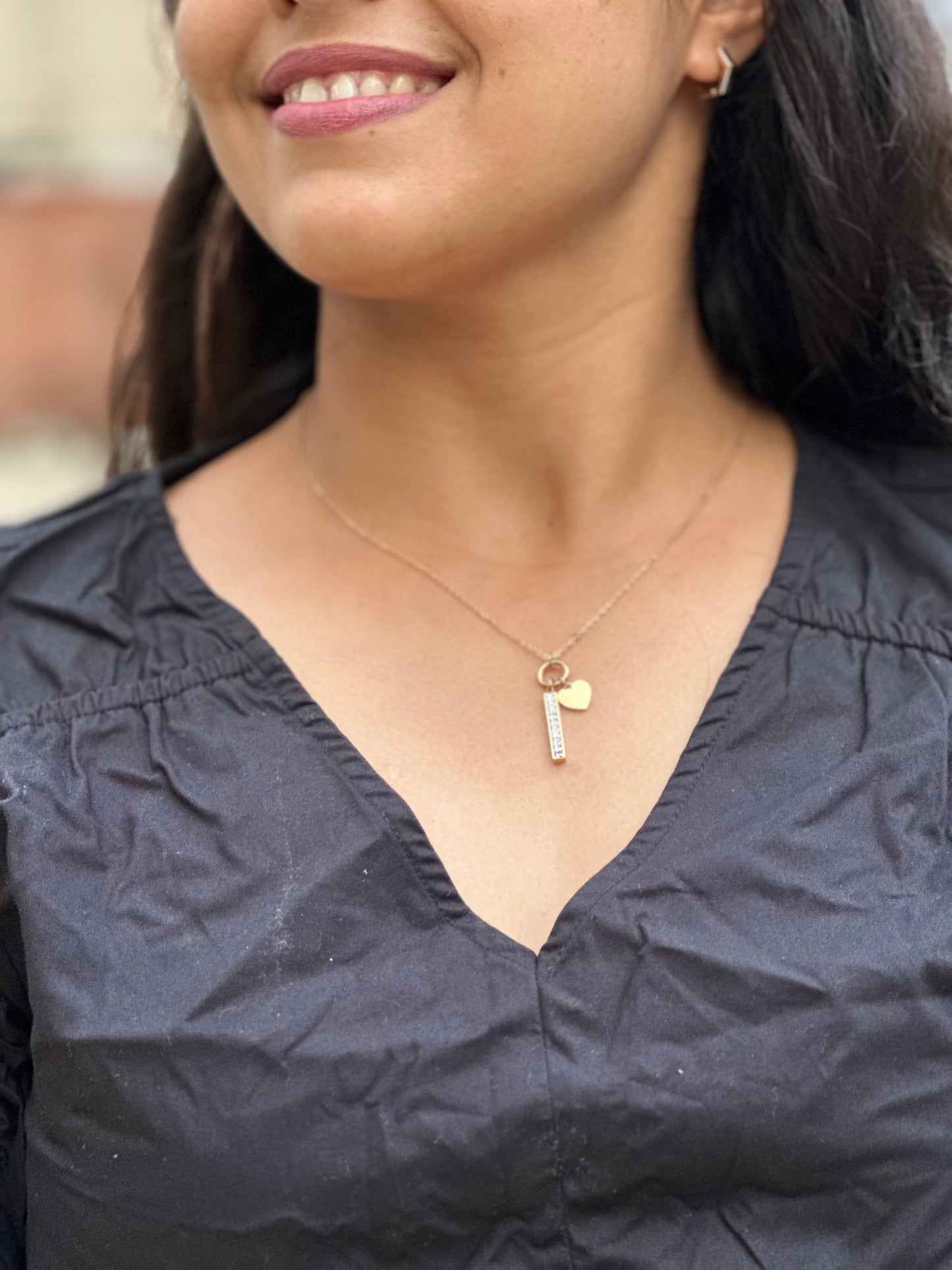 Diamond Bar Necklace