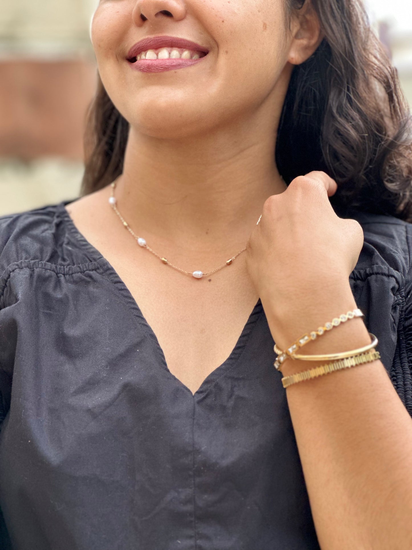 Pearl Cascade Necklace