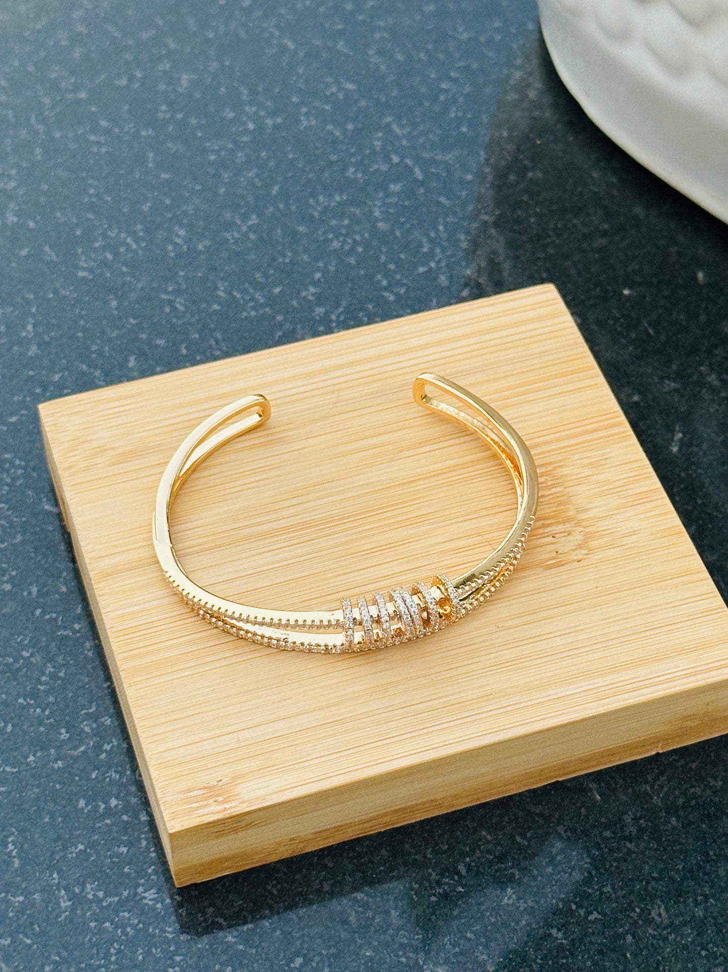 Sparkling Spiral Bracelet