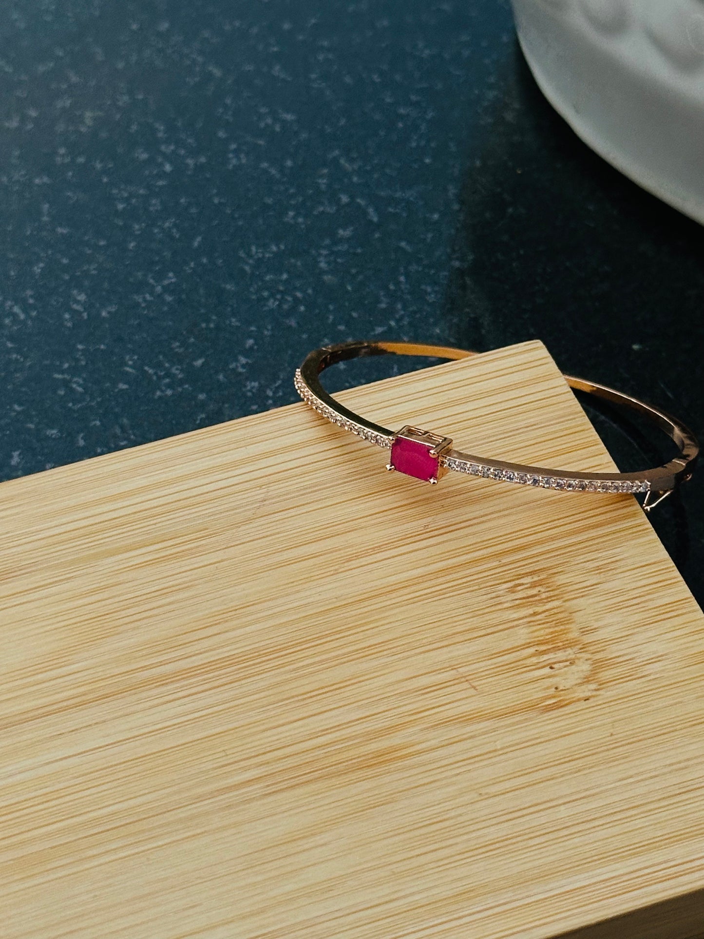 Ruby Charm Bracelet