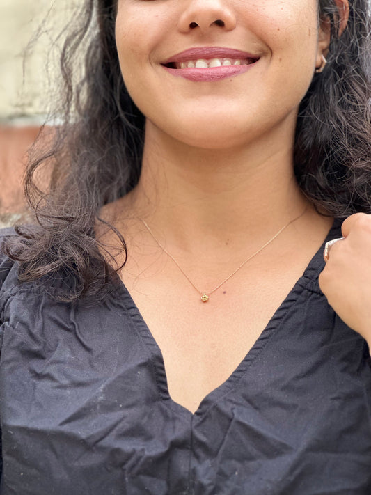 Golden Flower Necklace