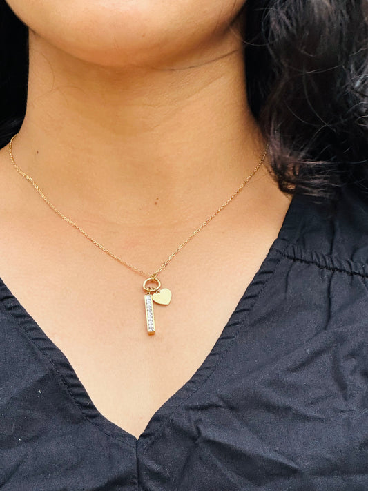 Diamond Bar Necklace