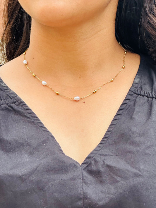 Pearl Cascade Necklace