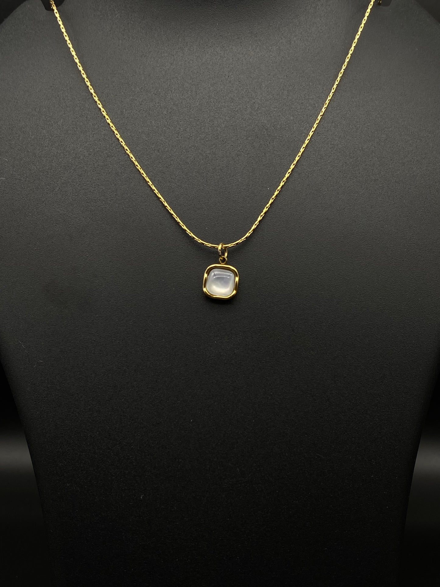 Square Gem Necklace