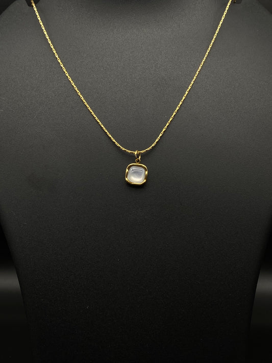 Square Gem Necklace