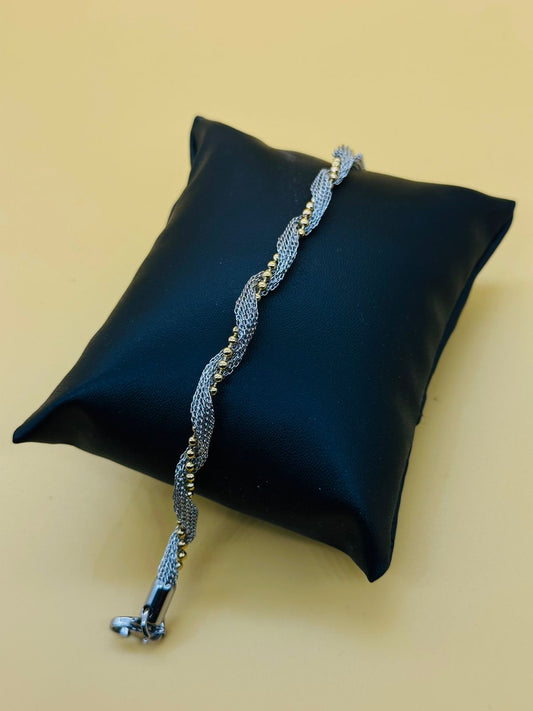 Silver String bracelet